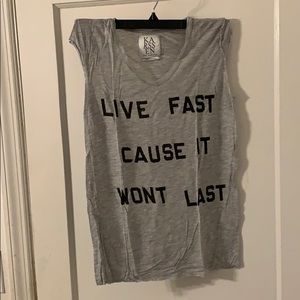 Zoe Karssen “Live Fast Cause It Won’t Last” Shirt